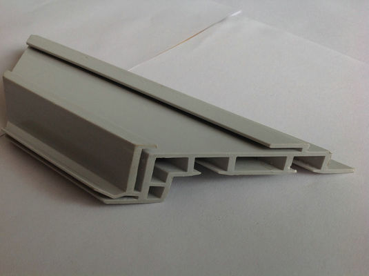 Gray fridge U Shape PVC Extrusion Profiles , Co-extruded window profiles