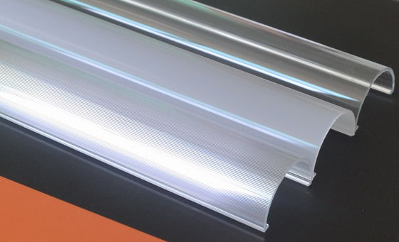 PC LED light diffuse cover milky , PMMA Profile PC LED lampshade milky